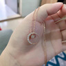 迪梵伦项链女情人节礼物锁骨链吊坠时尚饰品 【免费刻字】星月项链 实拍图