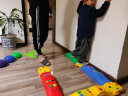 开心玛特感统训练器材脚踩触觉平衡板家用儿童独木桥幼儿园平衡木室内玩具 五星款4直+4小墩 实拍图