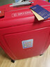 新秀丽（Samsonite）欧洲进口时尚纯色卡扣拉杆箱男女旅行行李箱 10U红色 25英寸托运箱 实拍图