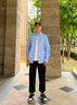 Tommy Hilfiger【牛津纺】25秋冬新款男商务休闲简约纯色修身长袖衬衫外套 蓝色CDL L (推荐： 140-155斤) 实拍图