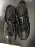 KGV【二层牛皮】大头皮鞋男英伦风尚工装休闲鞋厚底增高学院风商务男 黑色 41 【皮鞋尺码】比运动鞋大一码 实拍图