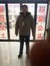 鸭鸭（YAYA）王一博同款男士反季羽绒服短款青少年连帽加厚防寒男款保暖外套 冰川蓝色-YE5B003622D 2XL 实拍图