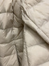 鸭鸭（YAYA）佟丽娅同款冬装连帽轻薄羽绒服女短款轻便薄款保暖新国标外套女款 米白色 M 160 实拍图