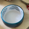 多格漫日本和风水晶猫狗碗喂食器防滑宠物饭碗水碗 湖蓝色 犬用M号 实拍图