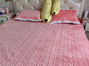 雅鹿牛奶绒床单单件加厚保暖床罩床盖床垫罩加绒夹棉冬季床套床上用品 蜜桃粉【双面加厚保暖 细腻柔软】 150*230cm【床盖单件】 实拍图