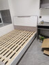 敬木轩床 北欧简易现代简约实木床白色气压高箱储物床1.8米双人床 单床（颜色拍下备注） 框架结构1500mm*2000mm 实拍图