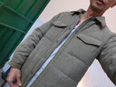 马登工装 美式休闲双面桃皮绒棉衣亲肤保暖棉服加厚棉袄短外套男秋冬 军绿色 S 实拍图