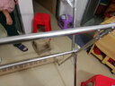 灿智不锈钢晾衣架落地加厚折叠室内外晒衣杆阳台晒被子凉衣服挂衣架 镀锌2.4米【可伸缩*三杆】挂钩 实拍图
