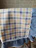 巧心思时尚格子餐桌布茶几布餐椅套椅垫通用台布简约现代椅子套罩地中海 蓝色格子 130*180cm桌布 实拍图