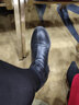 红蜻蜓妈妈鞋春夏季鞋中老年人舒适头层牛皮短靴透气老人防滑软底平板鞋 黑色 39 实拍图