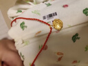 仙缘 黄金吊坠长命锁儿童金锁婴儿金项链999平安锁满月礼物足金宝宝锁 足金999金锁 约2.23克 配银链 实拍图
