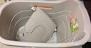 万派特大号加厚成人洗澡桶大人沐浴桶家用浴盆儿童泡澡桶全身可坐洗盆 浅灰色 成人B款无盖（身高1.7米内）无把手 实拍图