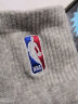 NBA袜子男中筒休闲运动袜篮球袜毛巾底长筒棉袜男士短袜39-44码 中筒加厚 白蓝【加厚毛巾底】 3双 实拍图