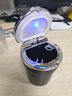 莱琥 车载烟灰缸 带LED灯汽车烟灰缸车内带盖车用烟灰缸 车载烟缸 长安CS75PLUS逸动CS55UNIV/CS35 神秘黑（银盖黑身）通用款 实拍图