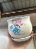 仟尚艺花盆陶瓷带托盘家用吊兰绿萝多肉花盆口径发财树绿植花盆仟尚艺 S1粉色蝴蝶单个 中等 实拍图