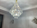 美莎拉帝客厅水晶吊灯现代大灯主灯新款高级感餐厅吊灯卧室灯全屋中山灯具 16头圆形直径60CM赠送三色光源 实拍图