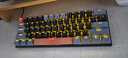 e元素Z11三模机械键盘 单色光键盘机械 61键有线机械键盘有线 拔插轴电竞键盘游戏 可换轴按键无冲 61键有线单色黑灰青轴 实拍图