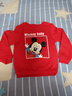 迪士尼童装儿童卫衣套装卡通休闲套装 加绒男童米奇红色213T1276 130 实拍图