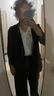 betu百图女装休闲小西装女款通勤西服外套JD2101T29 黑色2 S 实拍图