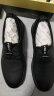 VOLO犀牛男鞋夏季软底商务休闲皮鞋男士免系带舒适百搭板鞋 黑色 42  晒单实拍图