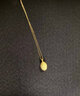 中国黄金（CHINA GOLD） 黄金项链女士足金榴莲吊坠送女友妈妈 【大果】足金吊坠+K金链/约1.93g 实拍图