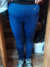 PHJ 加绒打底裤女外穿秋冬新款修身显瘦小脚裤高腰保暖百搭休闲长裤 蓝色-加绒款 2XL（128-140斤） 实拍图
