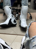 BENKIA摩托车骑行靴拉力越野竞技赛车鞋保暖防摔骑行鞋男四季铁骑 208凌冽白赛道版+手提袋 43 实拍图