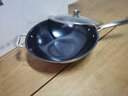 五江 WUJO 三层复合钛炒锅蓝钻钛锅聚能炒菜锅耐磨防刮电磁炉 WJ-P107C（旗舰款） 32cm 实拍图