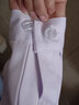 医缘医缘护士服大褂牙科口腔诊所医院学校幼儿园护理学院学生工作服 白色小圆领长袖 M 实拍图