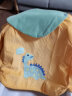 南极人儿童罩衣防水围裙秋冬季男女孩宝宝吃饭罩衣防脏灯芯绒婴儿反穿衣 杏色小兔子 100（建议2-4岁） 实拍图
