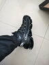 英足利男鞋新品秋冬季休闲鞋潮鞋子大码48鞋子男飞织网鞋刀锋增高鞋男 炫酷黑-名格堂2173 43 实拍图