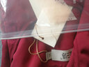金三塔商场同款金三塔保暖内衣女绗缝冬保暖背心马甲上装 圆领-酒红 XL 实拍图