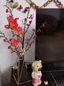 瑞家禾 现代创意轻奢花瓶摆件客厅玄关桌面插干花电视柜餐桌家居装饰品 小号花瓶+红红火火 实拍图