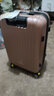 翻译官子母箱行李箱皮箱拉杆箱万向轮男女游旅行箱密码箱扩展防刮 玫瑰金色(子母箱套装) 24英寸 实拍图