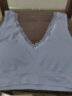 莫代尔内衣大码胖mm全罩无钢圈文胸加肥加大薄款运动背心式抹胸女弹力胸罩 浅紫 加肥加大码(120-180斤) 实拍图