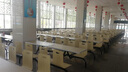 秦承员工公司食堂餐桌椅 肯德基餐桌椅连体一桌四椅 学校食堂餐桌组合 定制款式颜色费用（请联系客服） 实拍图