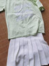 萝美酱百褶裙女夏季短裙jk制服小裙子学院风高腰春秋a字半身裙小个子 白色加长款（抗皱西装面料） L 【建议105-115斤】 实拍图