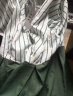 妍莉芬夏装2024年新款女装衬衫法式连衣裙套装女气质假两件a字裙子夏天 绿色 XL 晒单实拍图