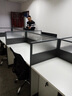 亨黎上海现代简约办公家具员工电脑桌办公桌组合屏风职员办公桌工作位4人位 办公桌组合 卡位卡座 黑白（1.2*0.6米） 色卡（定制颜色） 实拍图
