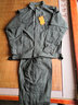 烈焰战队工作服套装 男春夏季长袖薄款可拆卸短袖纯棉汽修工程服 劳保服 军绿色828套装（上衣+裤子） 170（建议115-130斤） 实拍图