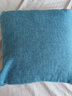 居八佰纯色亚麻沙发抱枕样板房靠垫客厅床头民宿靠枕套现代简约腰枕 靛蓝色（加厚素色亚麻） 45*45cm抱枕套(不含芯) 实拍图