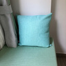 思篇沙发抱枕靠垫客厅加厚纯色亚麻简约汽车办公室腰枕床头靠枕靠背 湖蓝色(加厚素色亚麻) 45*45cm抱枕套+枕芯 实拍图