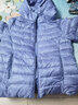 杰奥轻薄羽绒服女短款90白鹅绒连帽春秋季外套女薄羽绒服1312206 2439#雾霾蓝 L (170) 实拍图