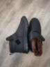 回力棉鞋男冬季加厚加绒中老年人保暖鞋防水爸爸鞋耐磨棉靴雪地靴男 黑色 男款 44 实拍图