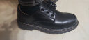 卡帝乐鳄鱼 CARTELO 英伦风复古小皮鞋女系带单鞋 KDLYJ-WF031 黑色 40  实拍图