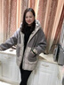 慕姝新品高端品牌中老年女装冬季加厚棉衣新款中年妈妈装冬装外套棉袄减龄中长款洋气棉服保暖外套 米灰色【加绒加厚】 XL建议125-140斤【加购关注 优先发货】 实拍图