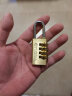 玥玛密码挂锁行李箱密码锁健身房密码锁拉杆旅行箱包锁学生抽屉挂锁 铜色大号 实拍图