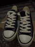 回力（Warrior）帆布鞋男运动鞋子男女士春秋经典款帆布板鞋学生鞋情侣慢跑步鞋潮 370黑色 复古升级版 38 (偏大一码) 实拍图