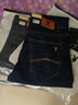 LEEHOYEE轻奢牛仔裤男2025夏季薄款超柔丝光弹力棉高腰宽松直筒弹力裤子 深蓝色 32 码(腰围2尺5) 实拍图