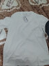 宾色2件装100%全棉长袖t恤男春秋圆领纯色潮流重磅体恤上衣纯棉打底衫 01-黑色+白色 XL【适合130-150斤】 实拍图